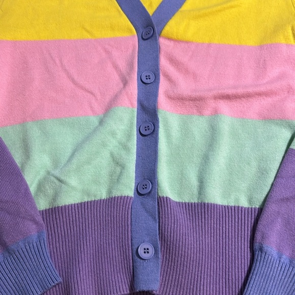 English Factory Wiman’s Multicolor Striped Cardigan - Picture 4 of 12